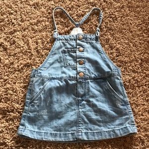 Zara girls overall skirt